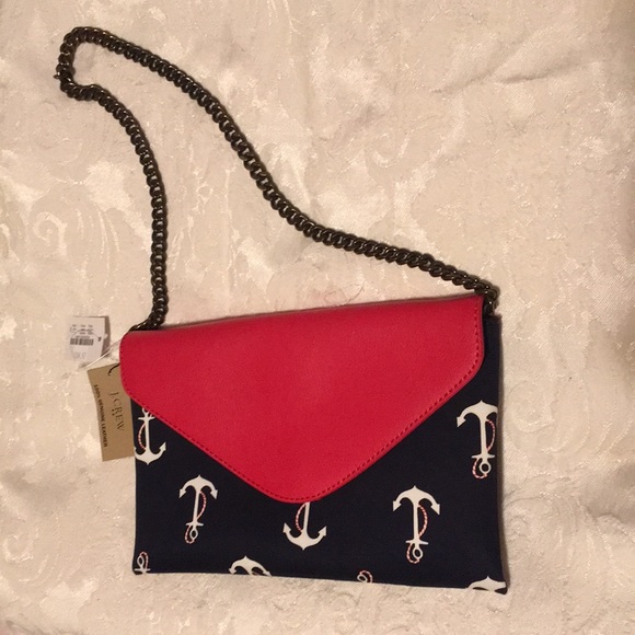 J. Crew Handbags - FINAL SALE NWT J. Crew Anchor Nautical Purse